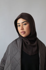 CAGOULE EN MAILLE FINE Marron